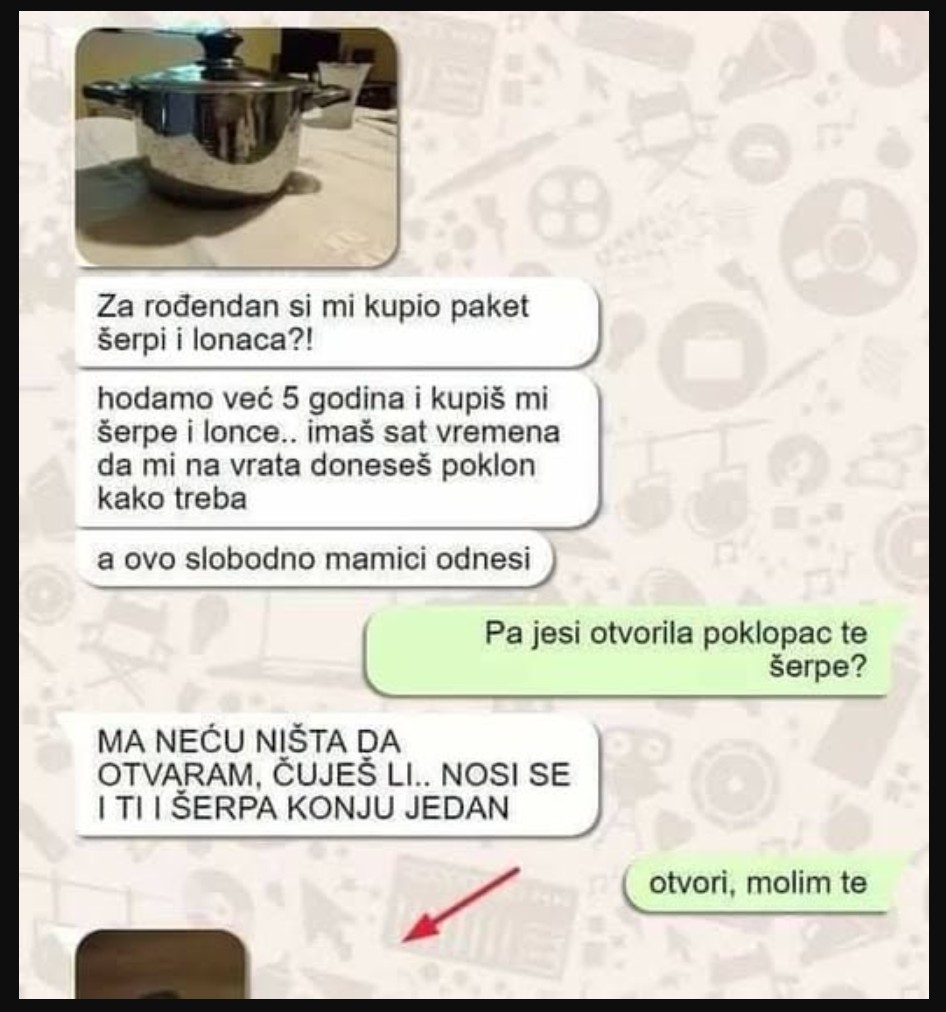 MOMAK MI JE ZA ROĐENDAN KUPIO ŠERPU, BJESNILA SAM, A ON ME MOLIO SAMO DA PODIGNEM POKLOPAC: Kad sam otvorila ŠOK, kakvu sam grešku napravila