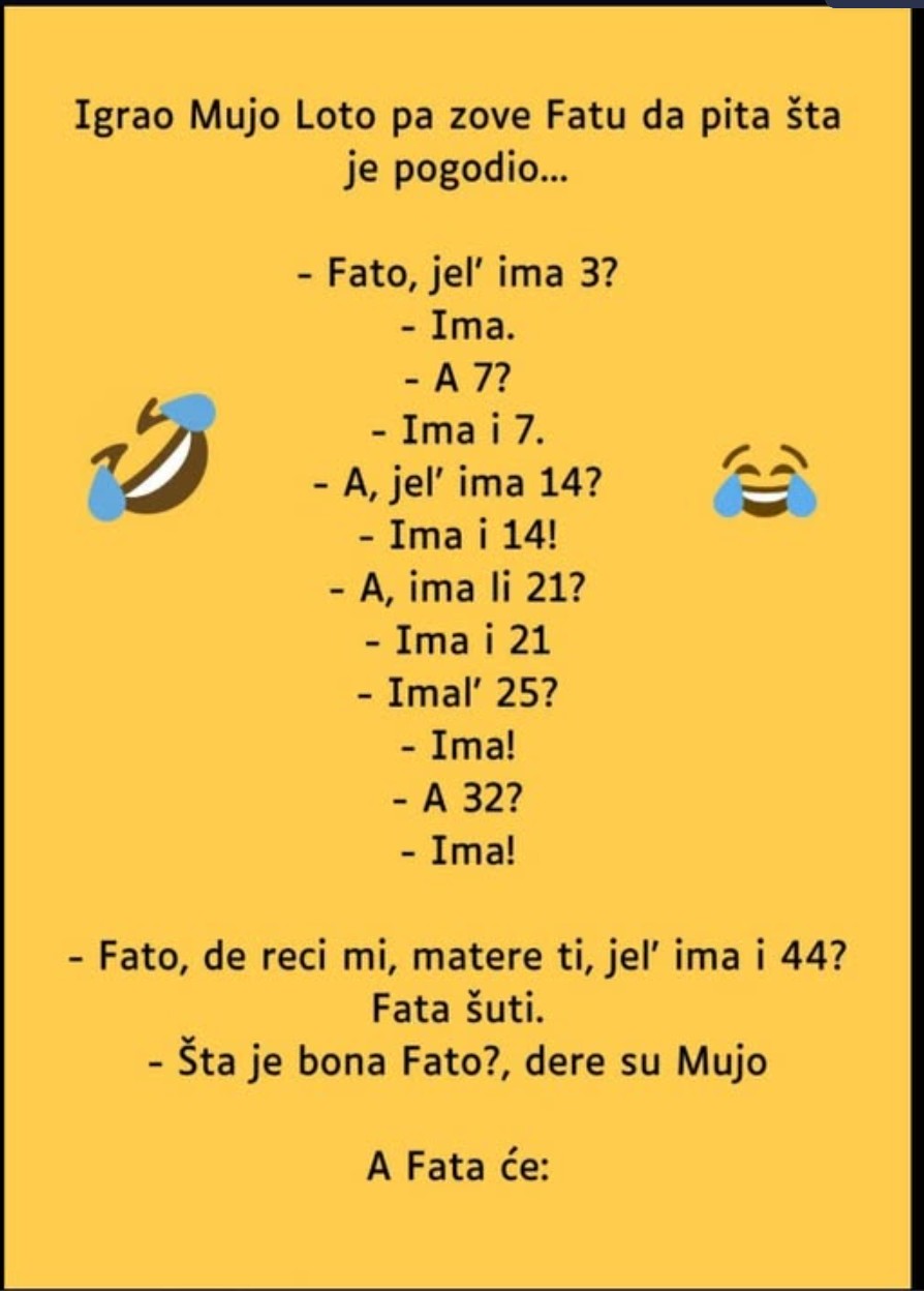 VIC DANA: Mujo igrao loto