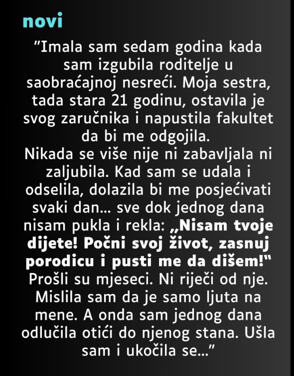 Priča o sestrinskoj snazi: Kako je jedna odluka promijenila dva života