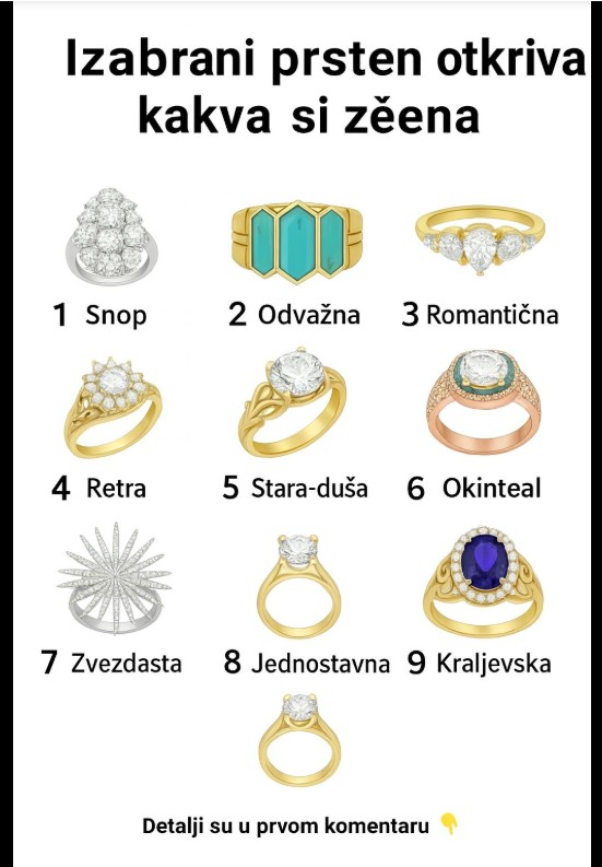 Šta prsten koji odaberete otkriva o vašoj ličnosti
