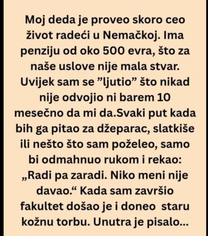 „Tiha ljubav mog djeda: Lekcija koju sam razumio tek kao odrastao“