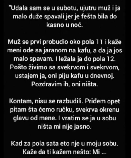 “Udala se u subotu”