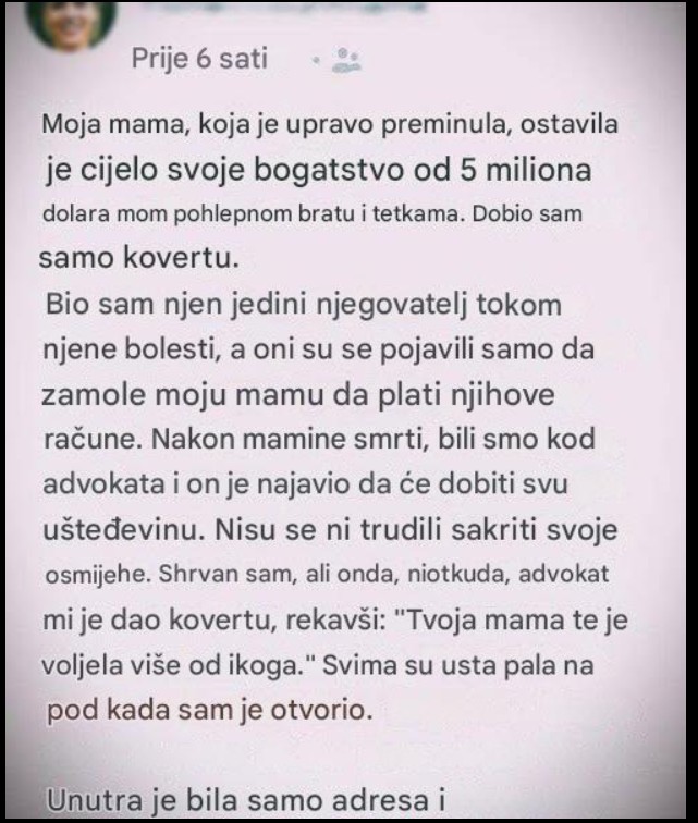 Testament koji mi je promenio život