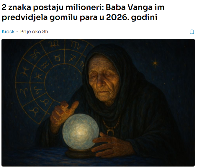 2 znaka postaju milioneri: Baba Vanga im predvidjela gomilu para u 2026. godini