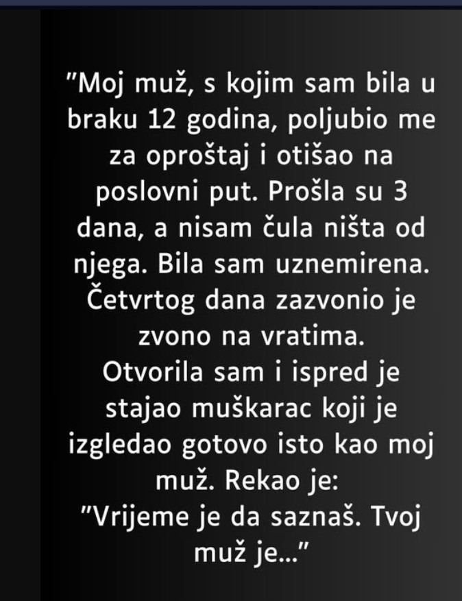 “Moj muž, s kojim sam bila u braku 12 godina…”