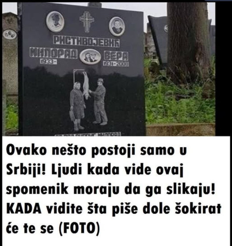 Ovako nešto postoji samo u Srbiji! Ljudi kada vide ovaj spomenik moraju da ga slikaju! KADA vidite šta piše dole će te šokirati (FOTO)