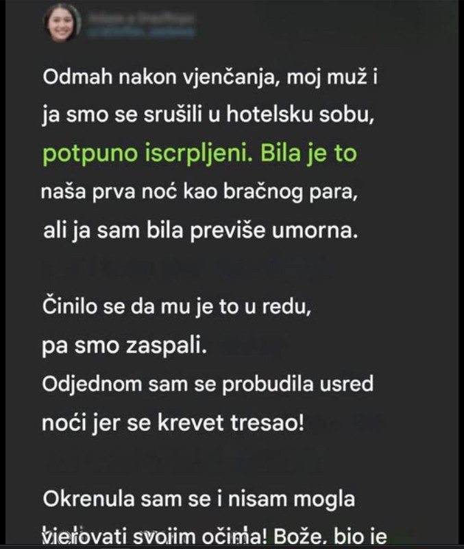 “Prva bračna noć koja mi je promijenila život: Istina koju nisam očekivala”