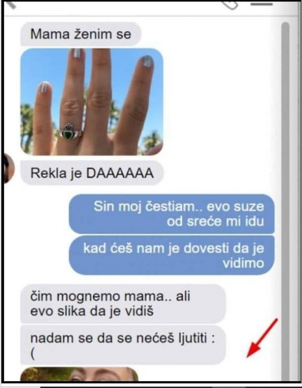 SIN MI JE POSLAO PORUKU DA SE ŽENI: Počela Sam Plakati Od Sreće, A KAD MI JE POSLAO NJENU SLIKU ŠOKIRALA SAM SE – NEMA ŠANSE DA DOZVOLIM DA SE OŽENI