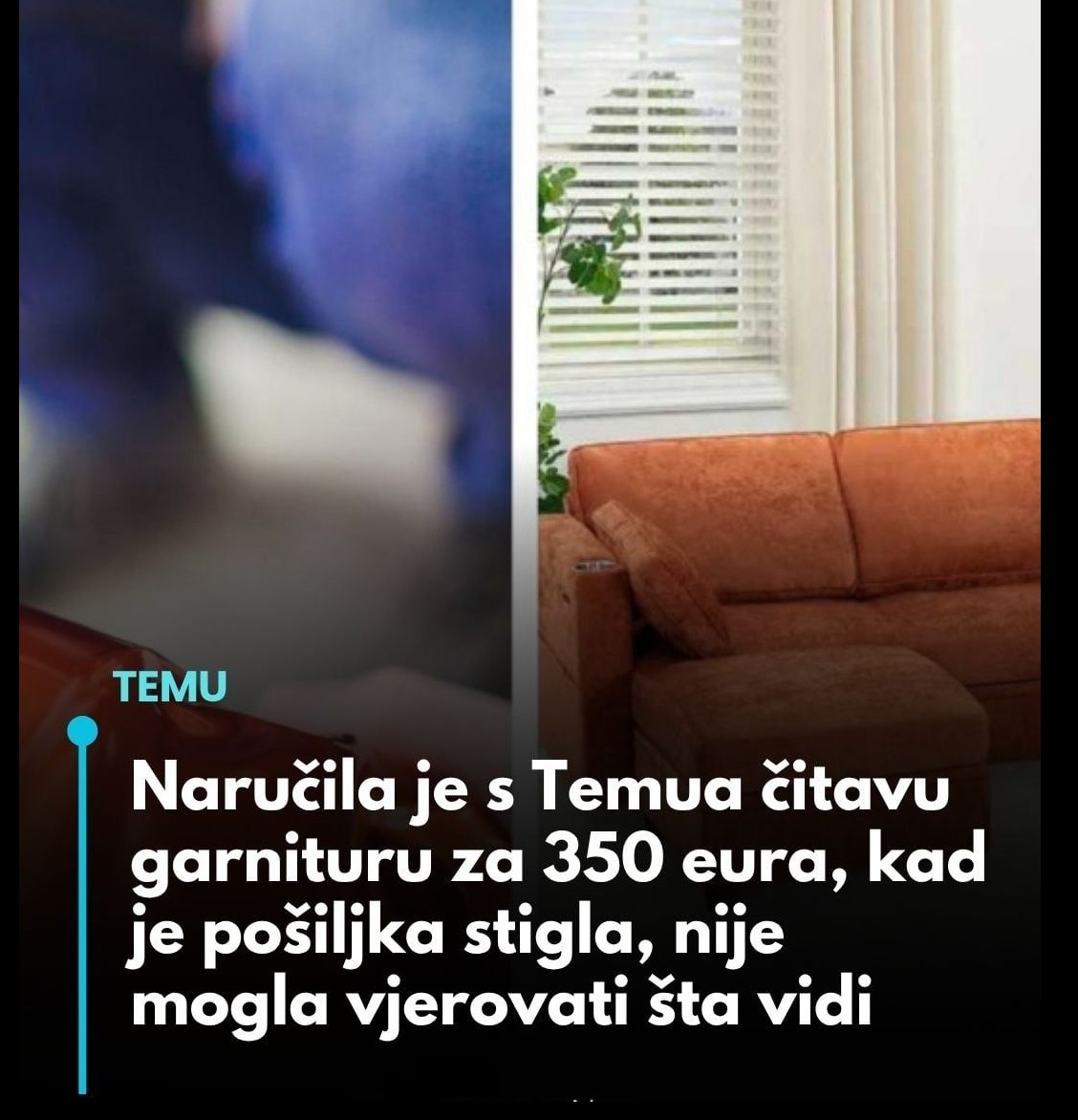 Korisnica iz SAD-a postala viralna zbog narudžbe garniture s Temu platforme