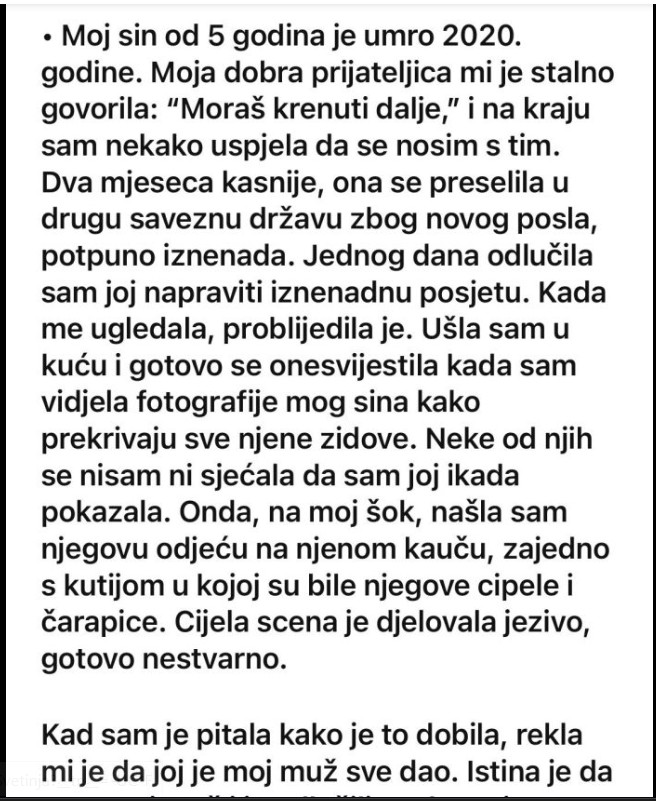 Kada tuga postane teret odnosa: Priča o majci koja je izgubila sina i prijateljicu u istom trenutku