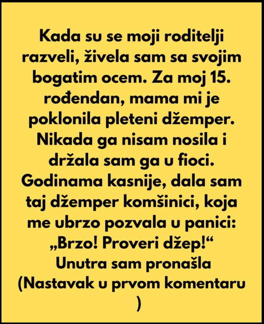 Pismo u džemperu: Poklon koji nisam razumela, sve dok nije bilo kasno