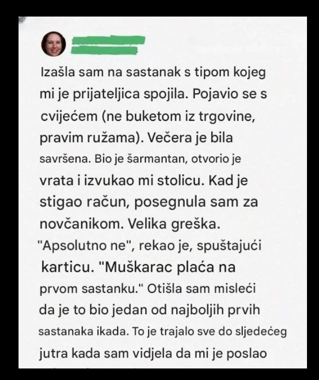 „Kada se šarm pretvori u upozorenje: Priča o prvom sastanku koji je otkrio pravu lekciju“