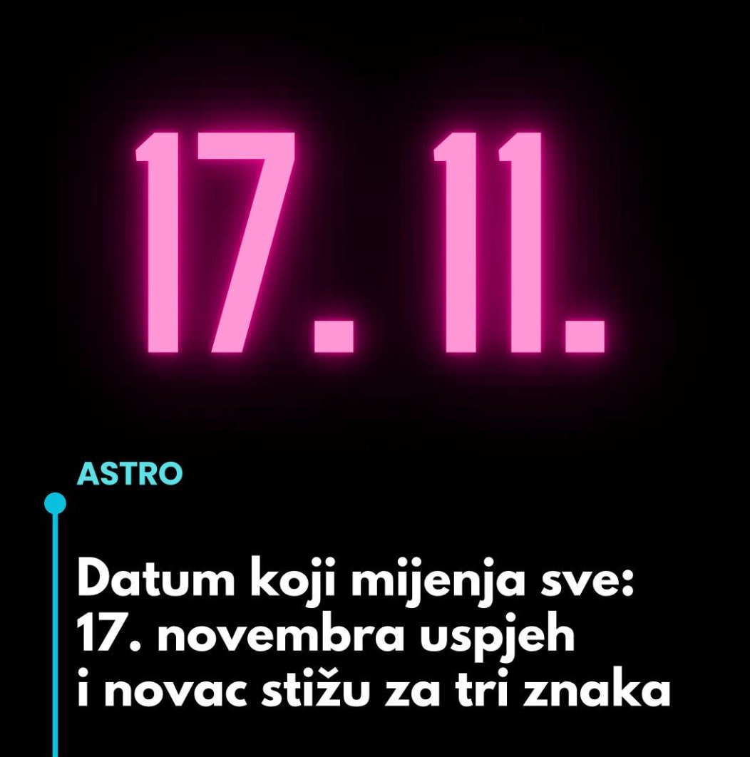 17. novembar – dan prekretnice: veliki uspjeh i napredak za tri horoskopska znaka