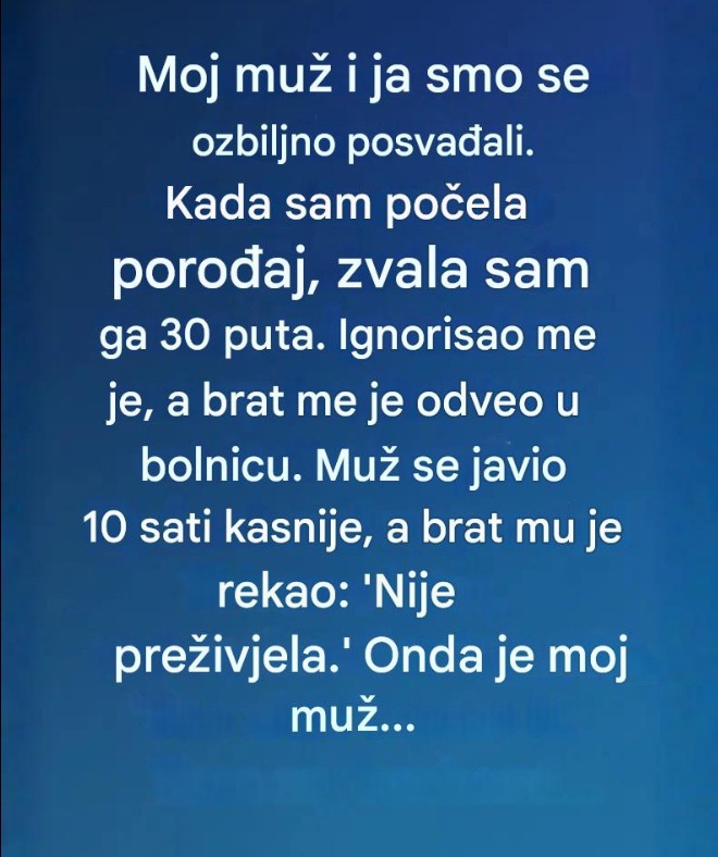 Noć koja je sve promenila: Kako je jedan trenutak u porođajnoj sali vratio ljubav u naš život