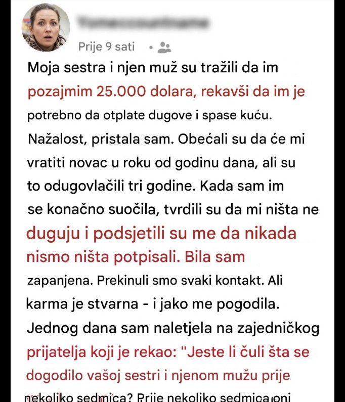 Kada novac poljulja poverenje: životna lekcija o granicama, porodici i ličnoj odgovornosti