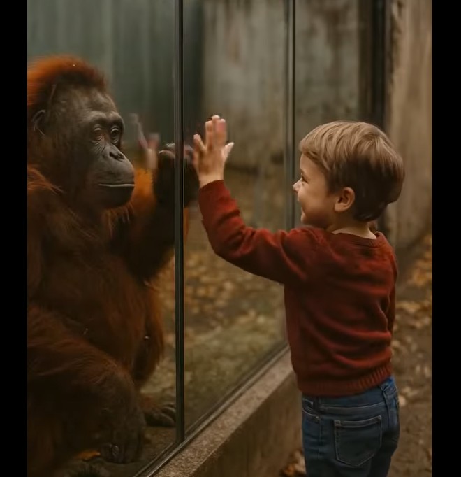 Dečakov dlan na staklu: priča o orangutanu i lekciji o empatiji u zoo-vrtu