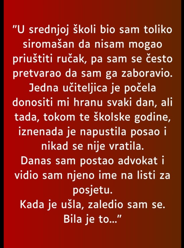 Dobrota koja se vraća: priča o učiteljici, gladnom učeniku i zatvorenom krugu života