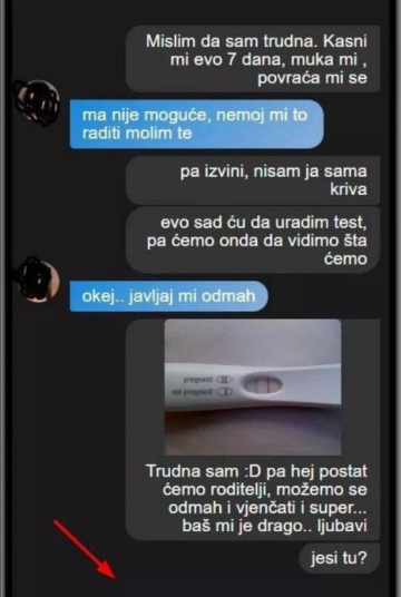 URADILA SAM TEST I PISALO JE DA SAM TRUDNA, ODMAH SAM DEČKU JAVILA SA KOJIM SAM VEĆ 3 MJESECA U VEZI: Kad mi je ovo na kraju napisao, PROBLIJEDILA SAM