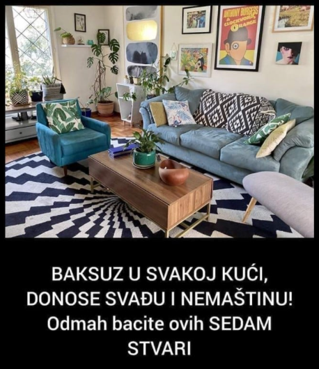 BAKSUZ U SVAKOJ KUĆI, DONOSE SVAĐU I NEMAŠTINU! Odmah bacite ovih 7 STVARI