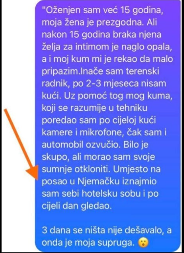 “Oženjen sam već 15 godina, moja žena je prezgodna.”