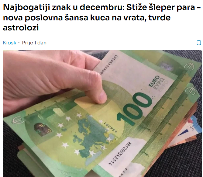 Najbogatiji znak u decembru: Stiže šleper para – nova poslovna šansa kuca na vrata, tvrde astrolozi