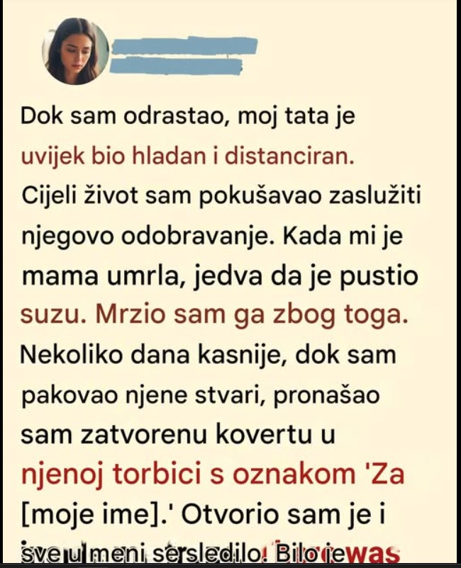 Pismo koje je promenilo moje razumevanje porodične istine**