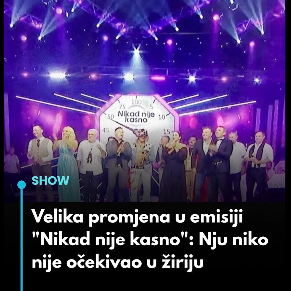 Neočekivano pojačanje u žiriju emisije Nikad nije kasno