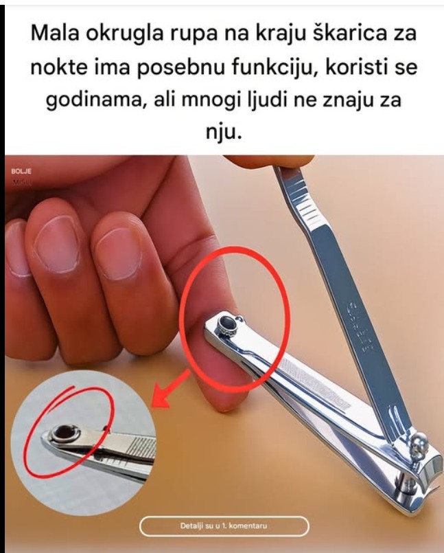 Zašto grickalica za nokte ima malu rupicu? Detalj koji većina ljudi nikada ne primeti