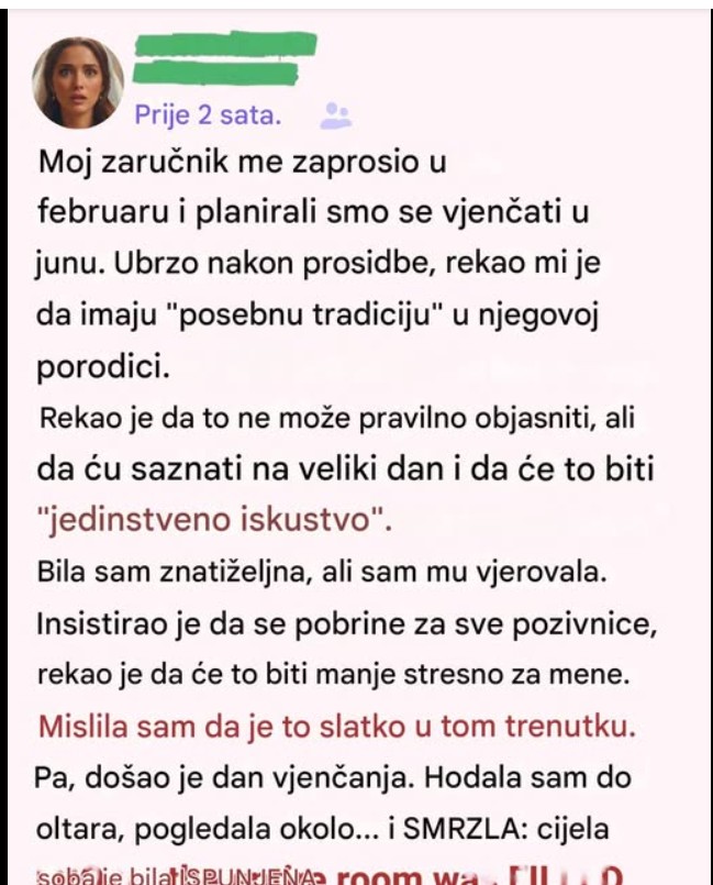 Venčanje koje je otkrilo istinu pre nego što je bilo prekasno