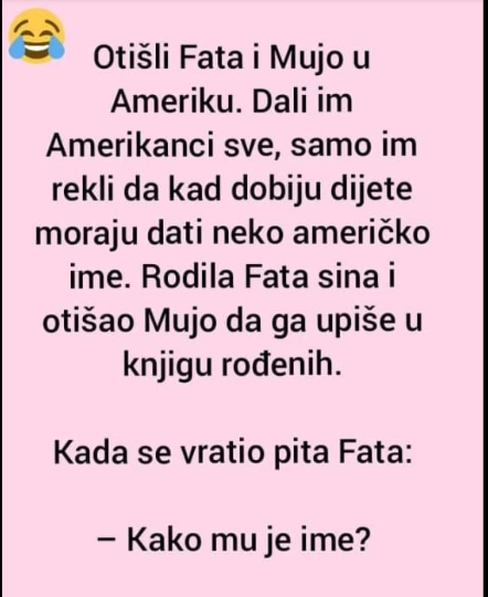 VIC DANA: Fata i Mujo u Americi