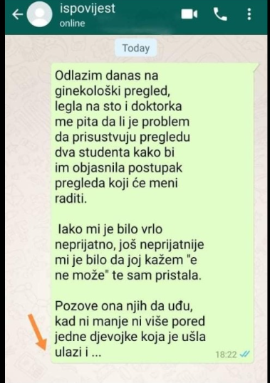 “Odlazim Danas Na Ginekološki Pregled…”