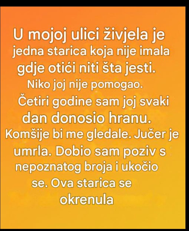 Tihi čin dobrote koji je nekome vratio dostojanstvo