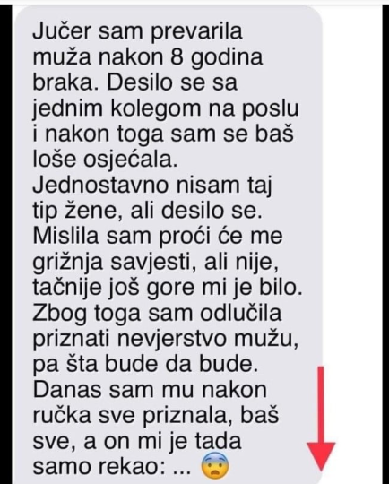 “Nakon 8 godina braka, jednostavno se desilo”