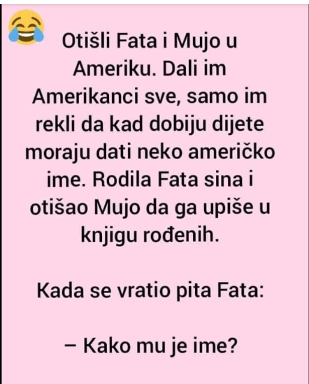 VIC DANA: Fata i Mujo u Americi
