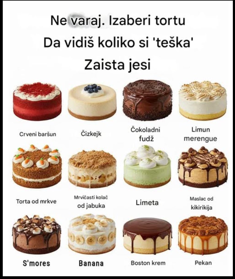 Šta tvoja omiljena torta otkriva o tvojoj ličnosti