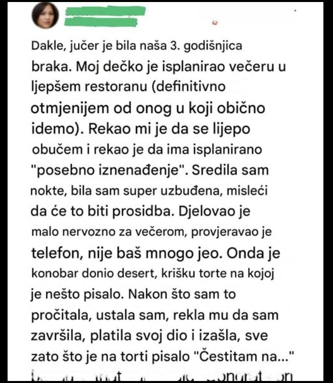 Nisam dobila prsten — ali jesam sebe