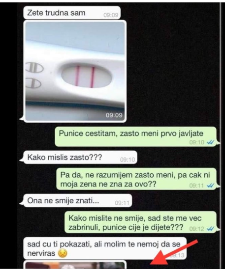 PUNICA MI JE NAPISALA DA JE TRUDNA, NIŠTA MI NIJE BILO JASNO
