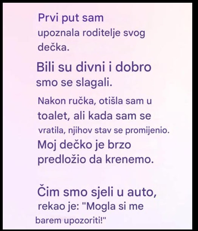 Prvo Upoznavanje Partnerove Porodice