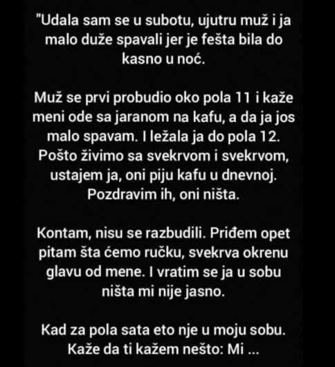 “Udala se u subotu”
