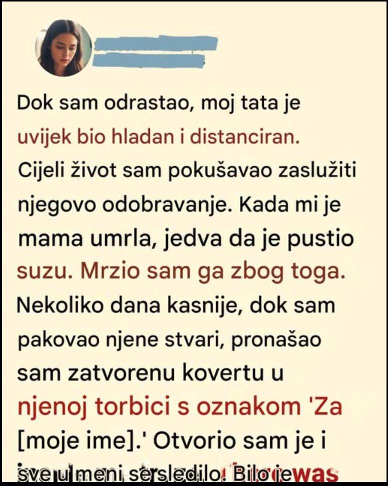 Pismo koje je promijenilo moje razumijevanje porodične istine**