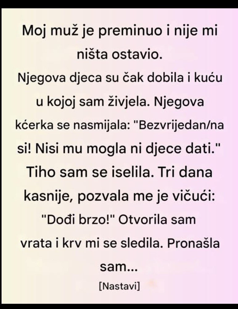 Moj muž je preminuo i ostavio mi ništa — ali jedna skrivena klauzula promijenila je sve