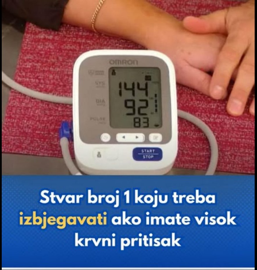 Jednu naviku morate izbjegavati ako imate visok krvni pritisak