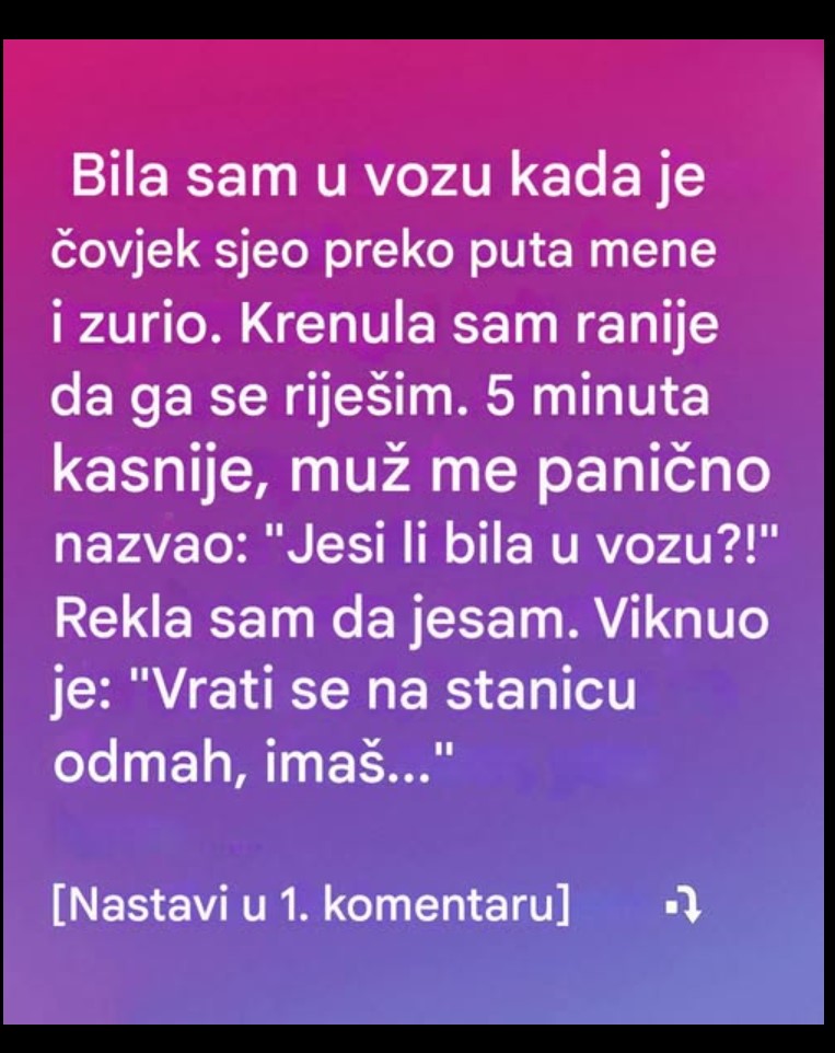 Osjetila je da nešto nije u redu – a onda ju je nazvao muž