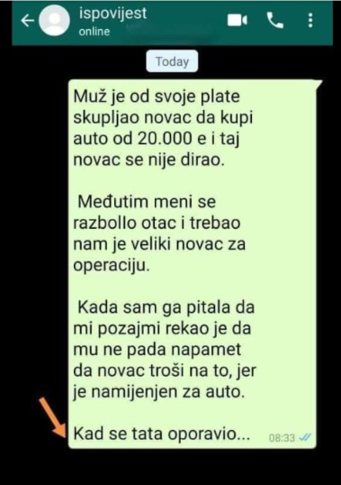 “Muž je od svoje plate skupljao novac da kupi auto”