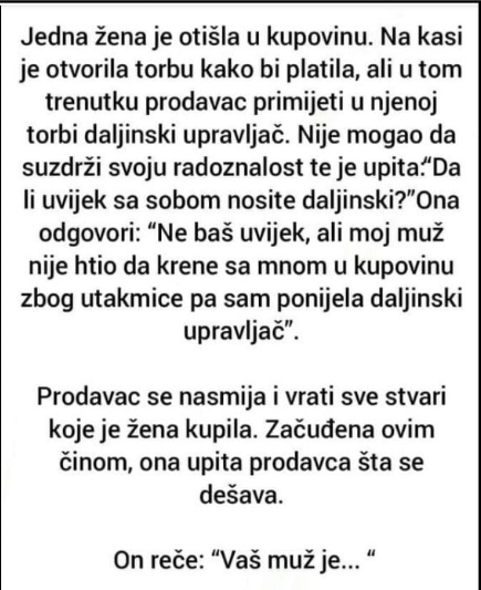 POUČNA PRIČA: Žena u kupovini