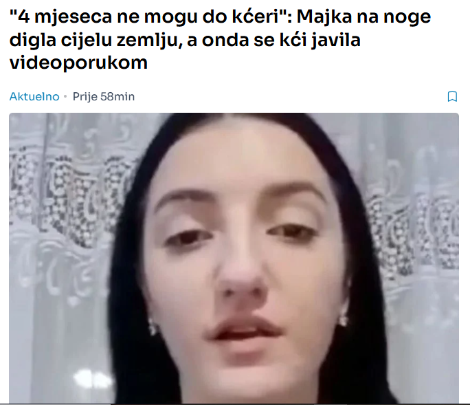 “4 mjeseca ne mogu do kćeri”: Majka na noge digla cijelu zemlju, a onda se kći javila videoporukom