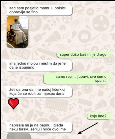 SVEKRVA JE U BOLNICI I MOM MUŽU JE DALA PAPIRIĆ SA IMENOM KOJE ĆEMO DATI NAŠOJ KĆERKI: Kad sam vidjela koje IME PIŠE, nije mi bilo dobro, NEMA ŠANSE