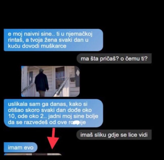 OTIŠAO SAM U NJEMAČKU DA RADIM, A DANAS MI MAJKA USLIKALA MUŠKARCA SA KOJIM ME ŽENA VARA: Kad mi je poslala sliku njegovog lica počeo sam se smijati