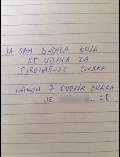 JA SAM ONA BUDALA KOJA SE UDALA ZA SIROMAŠNOG ČOVJEKA IZ LJUBAVI: Nakon 7 godina braka, evo šta se desilo!
