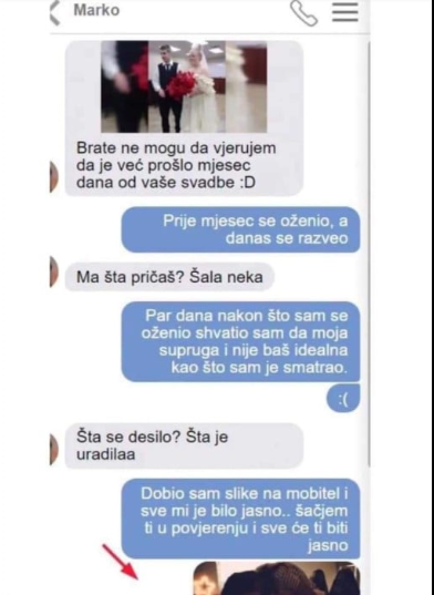 MOJ DRUG SE OŽENIO PRIJE MJESEC, A DANAS SE RAZVODI: Kad mi je poslao sliku svoje žene, MUKA MI DOŠLA, EVO ŠTA JE URADILA DAN PRIJE SVADBE